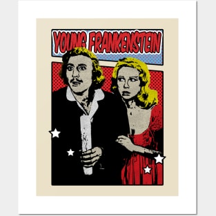 Young Frankenstein 1974s Pop Art Comic Style Posters and Art